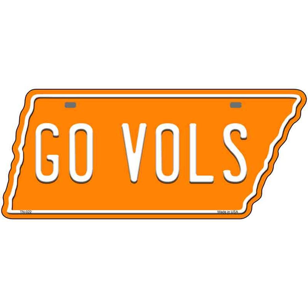 Go Vols Novelty Metal Tennessee License Plate Tag New Sign Volunteers